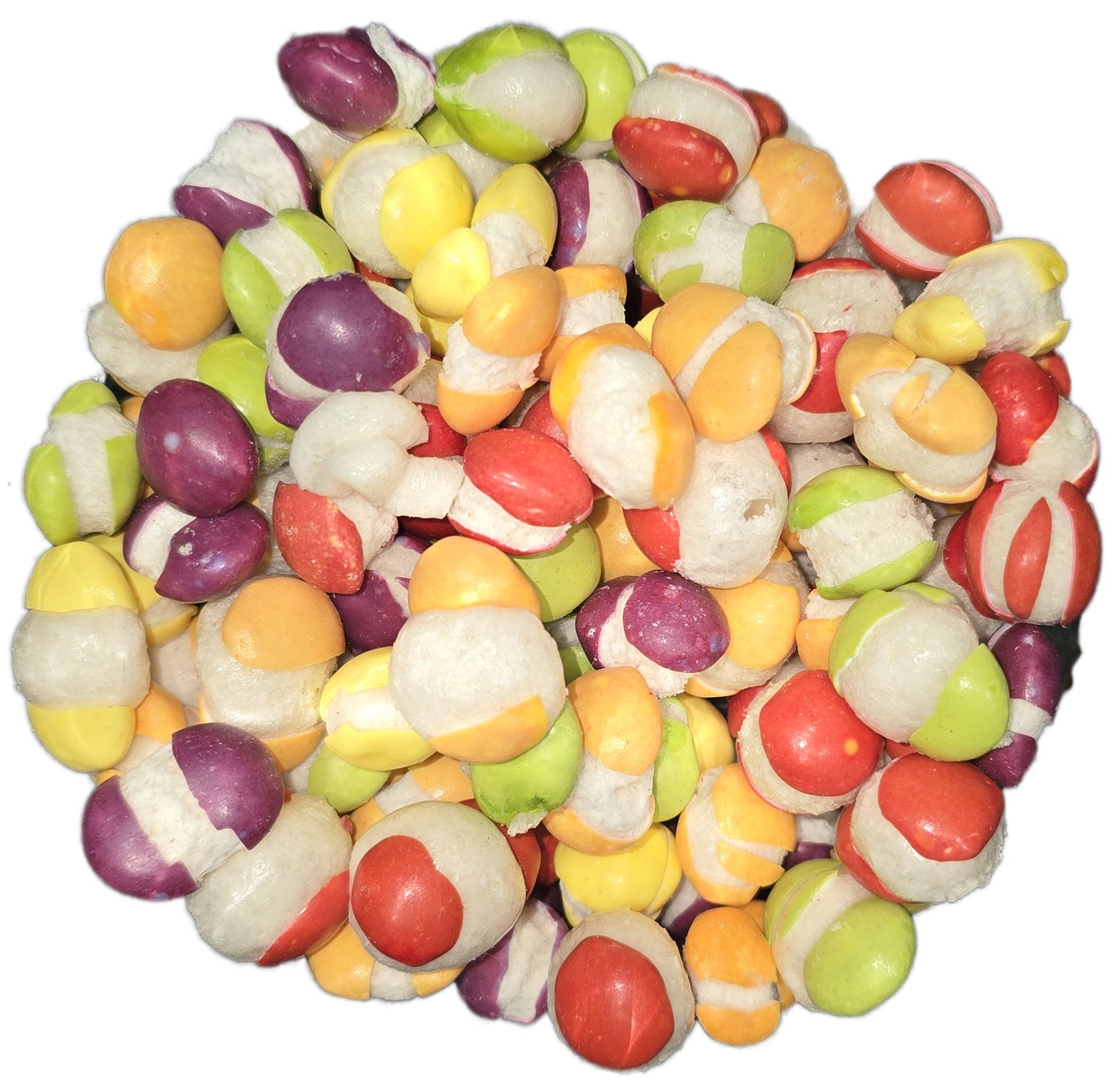 Organic freeze dried rainbow drop candy all natural corn syrup free