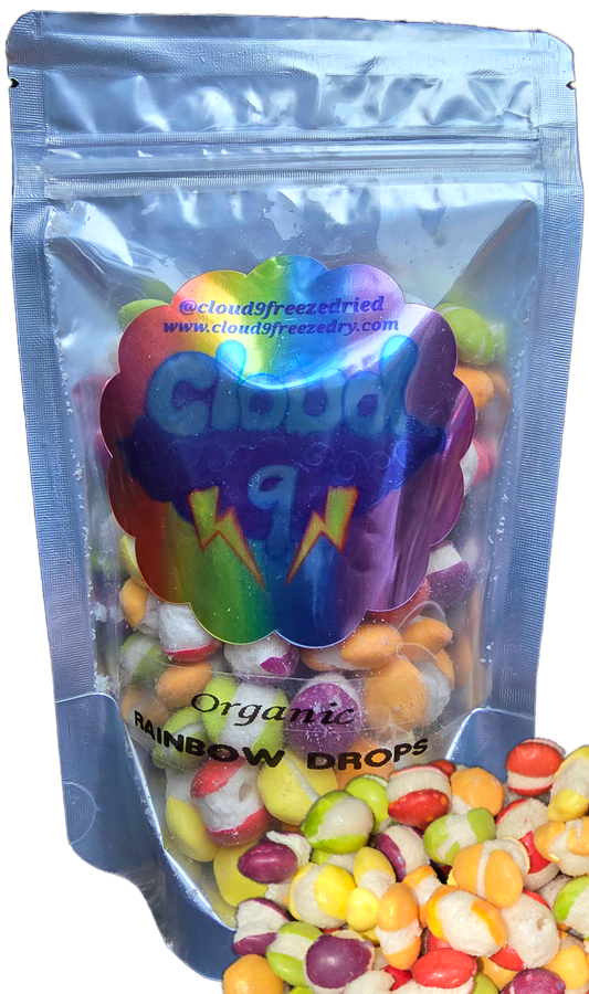 Organic freeze dried rainbow drop candy corn syrup free all natural candy