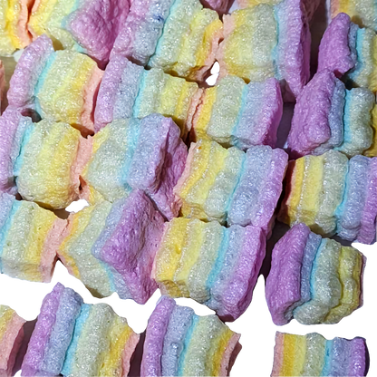 Rainbow vanilla superfood freeze dried handcrafted crafted gourmet marshmallows marbit clouds 