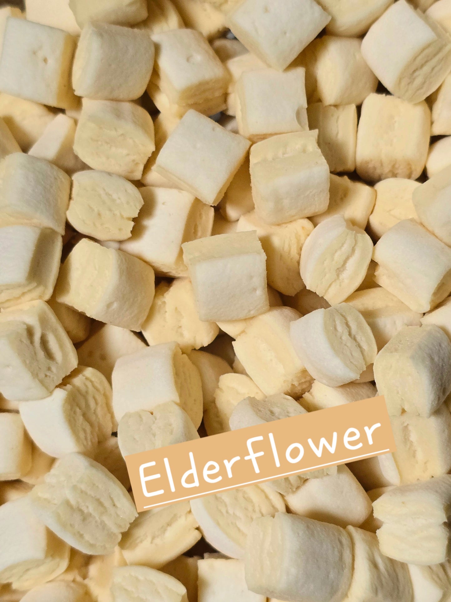 Elderflower flavored handcrafted gourmet marshmallows wildflower marshmallow