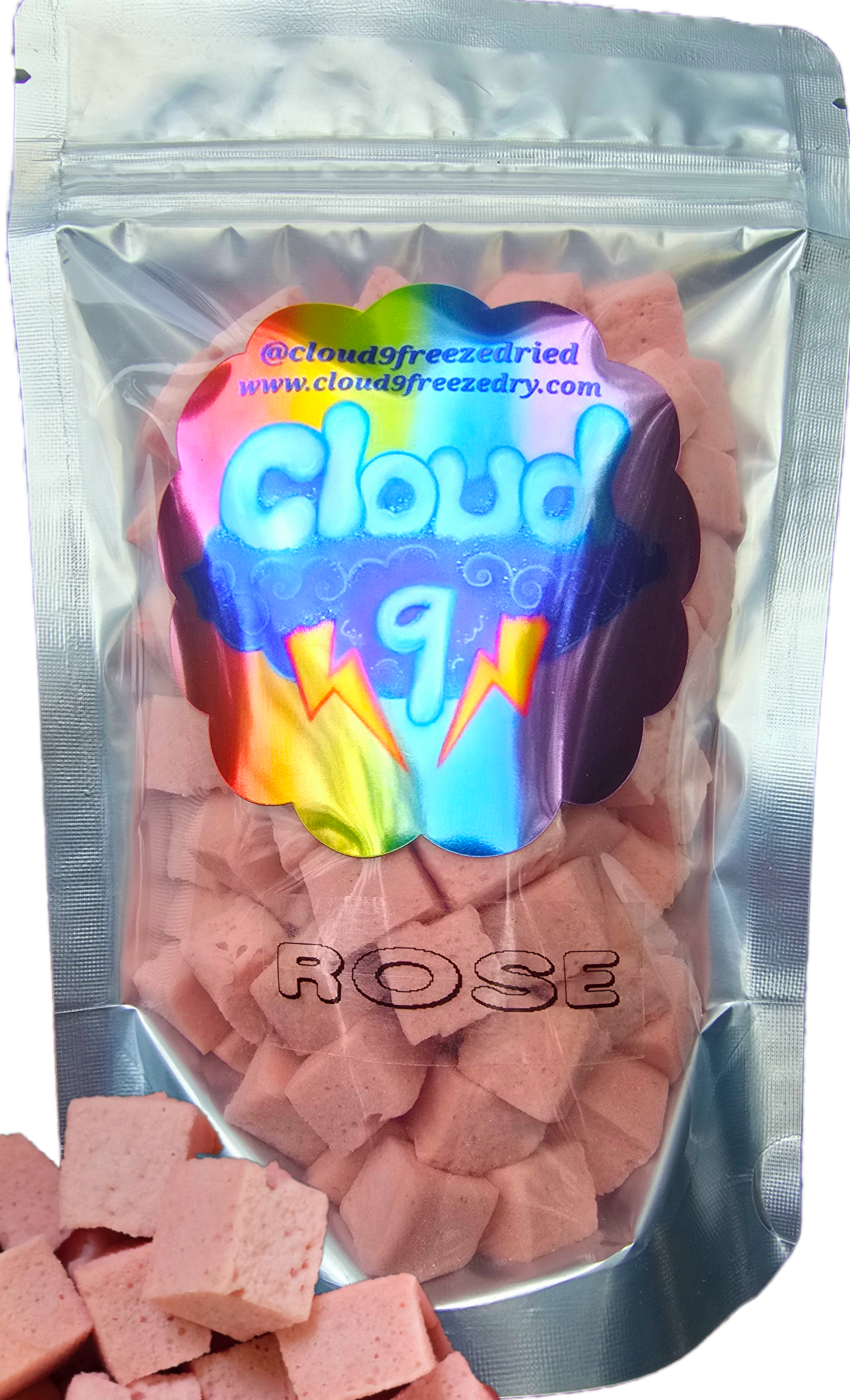 Rose mini marshmallows Cloud 9 freeze dried